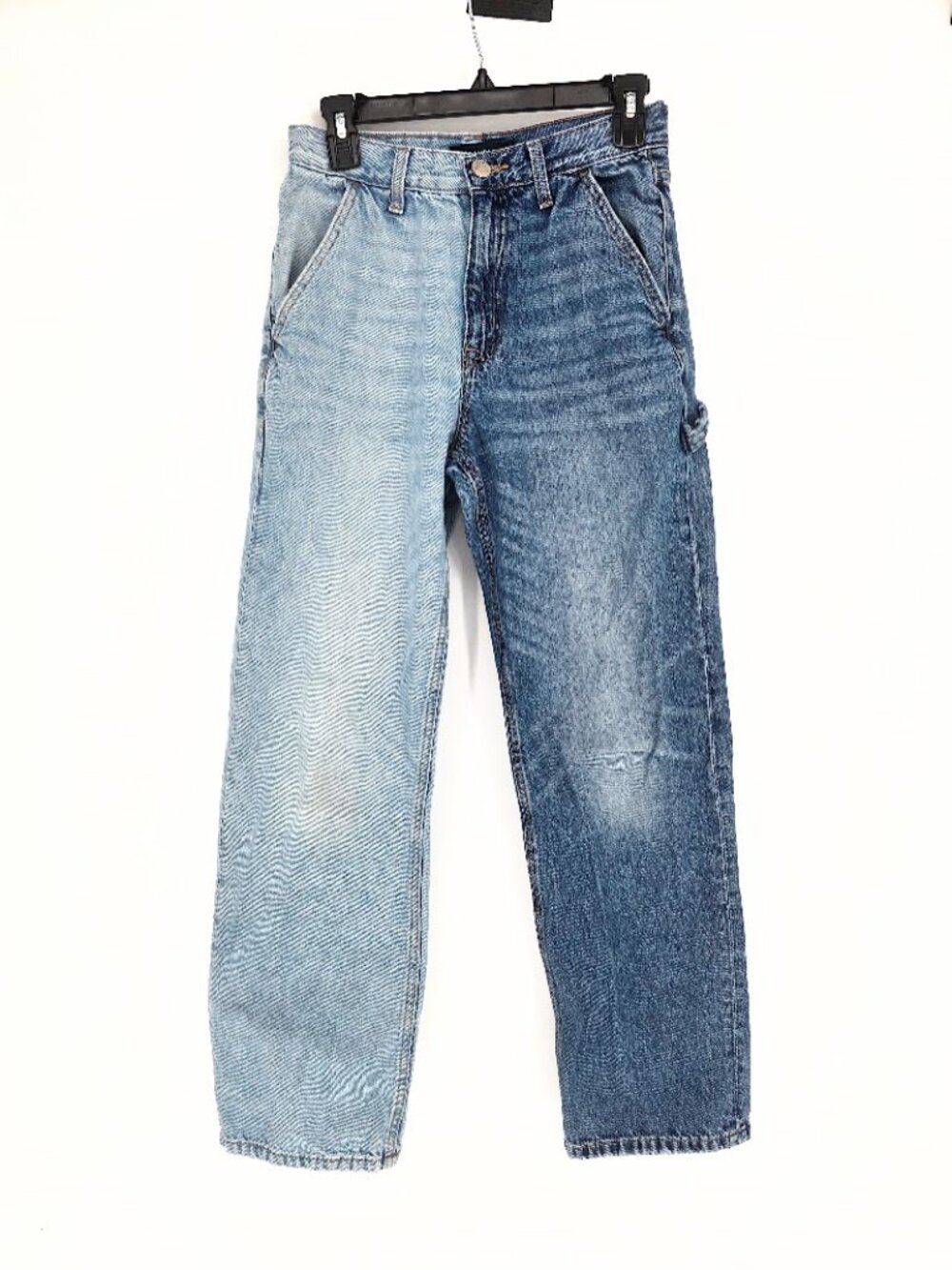 Aéropostale 90s Baggy Split-Color Carpenter Jeans Two-Tone Size 6R
